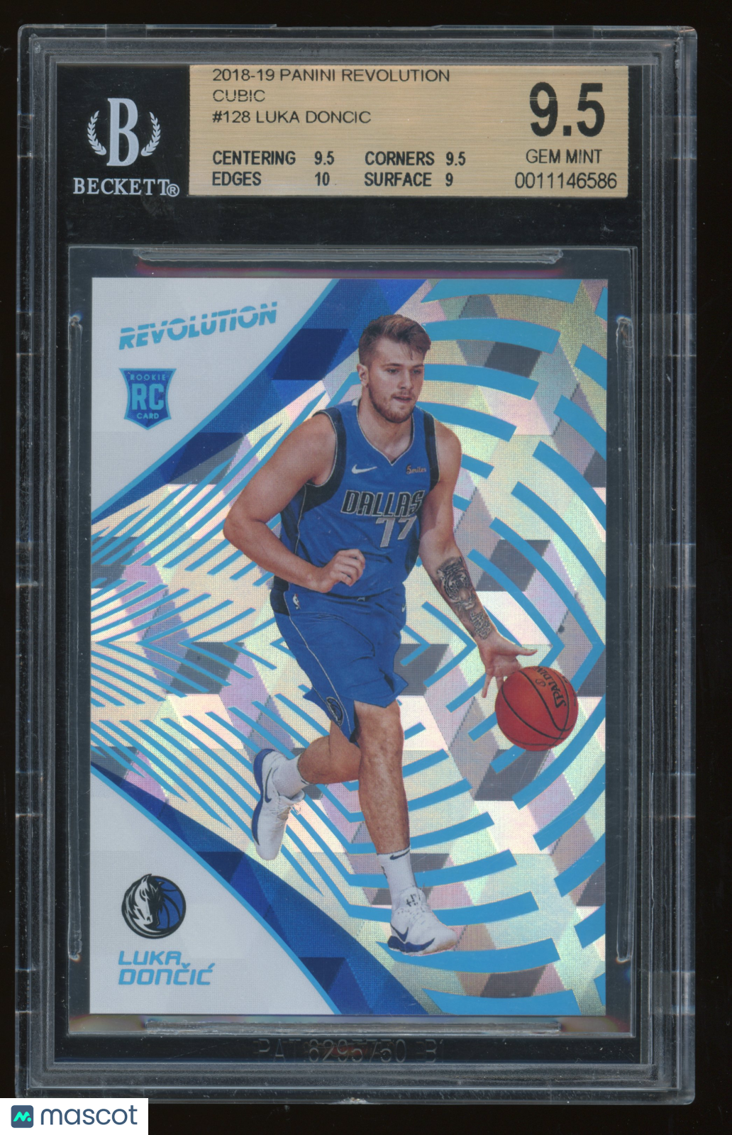 2018 Panini Revolution Cubic Luka Doncic #128 BGS 9.5
