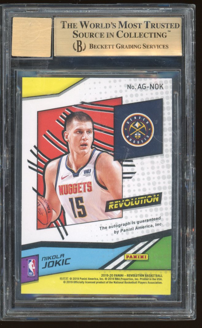 2019 Panini Revolution Autographs Nikola Jokic #29 BGS 9.5 Auto 10