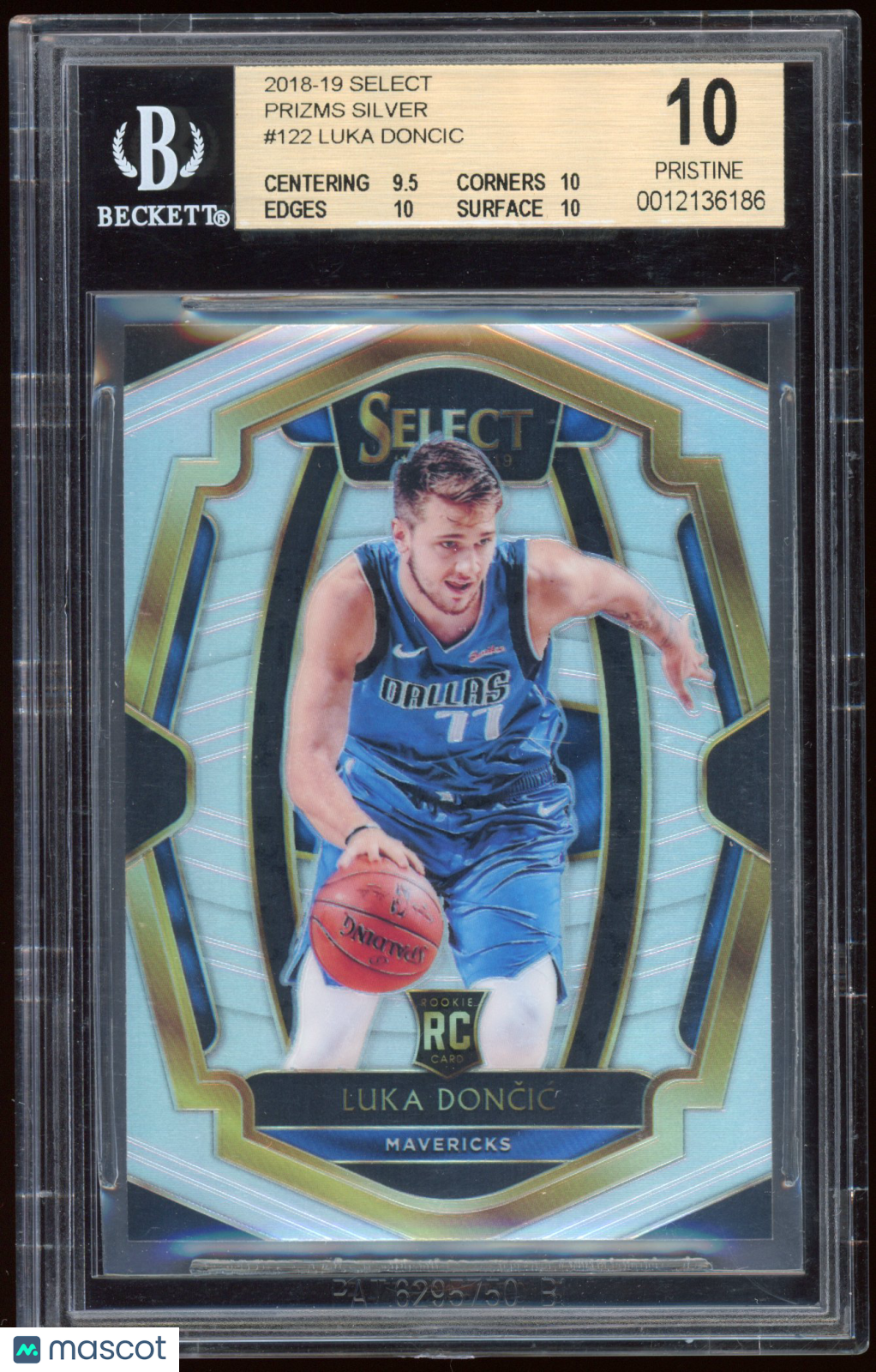 2018 Select Prizms Silver Luka Doncic #122 BGS 10