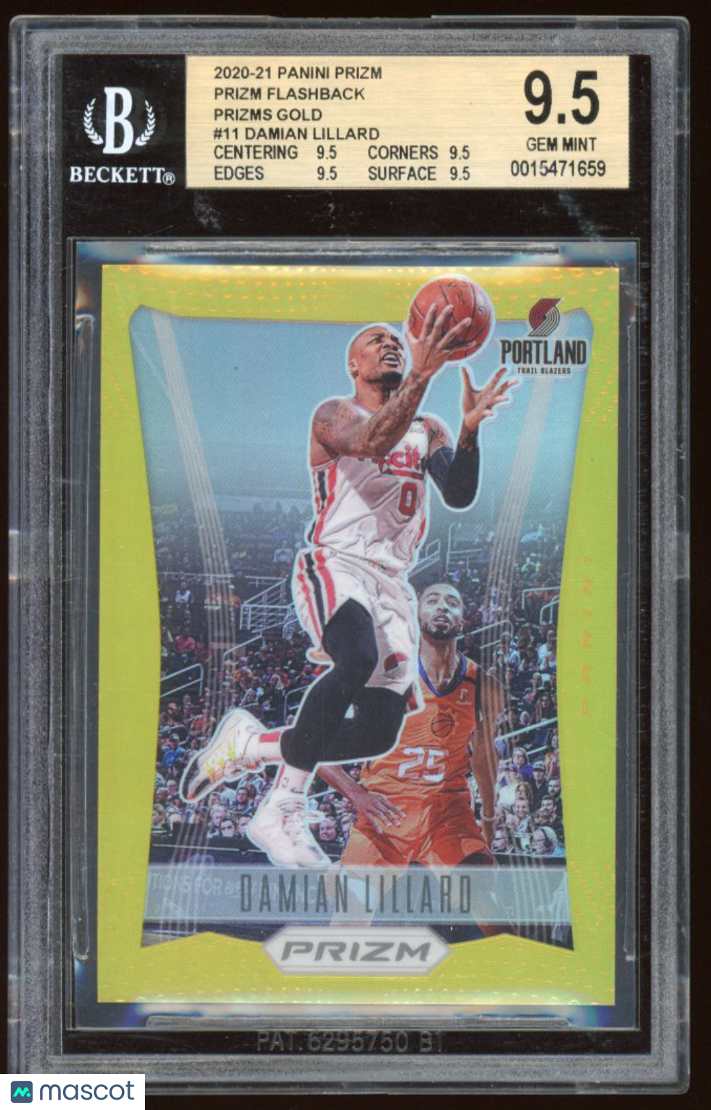 2020 Panini Prizm Damian Lillard #11 BGS 9.5