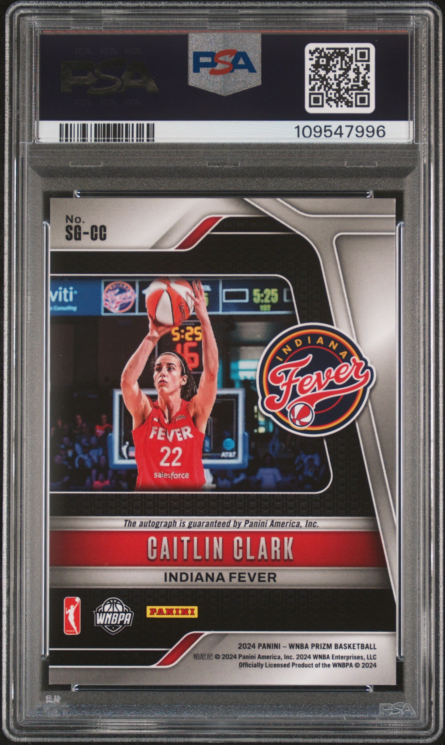2024 Panini Prizm WNBA Signatures Caitlin Clark #SGCC PSA 10