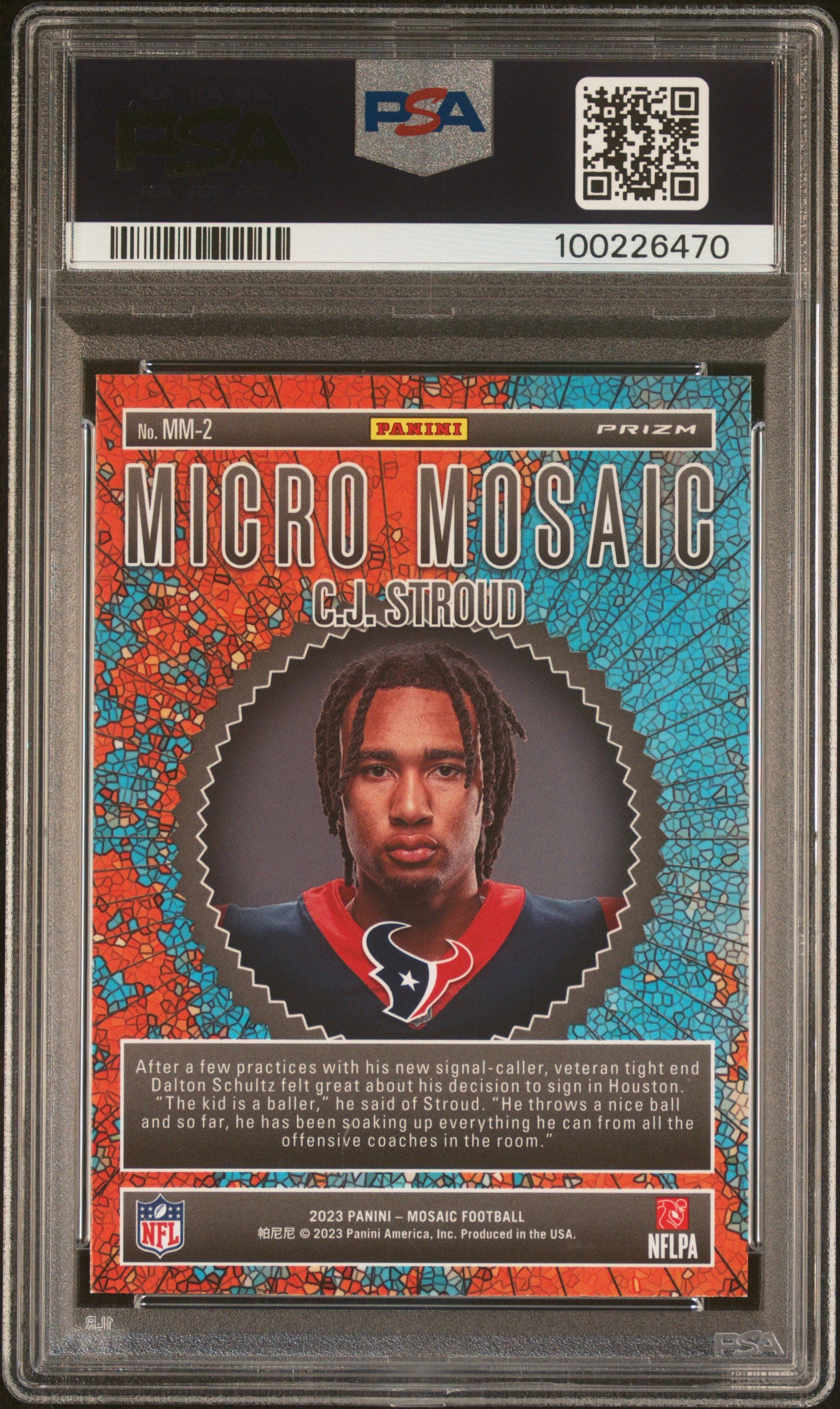 2023 Panini Mosaic Micro Mosaic CJ Stroud #MM2 PSA 10