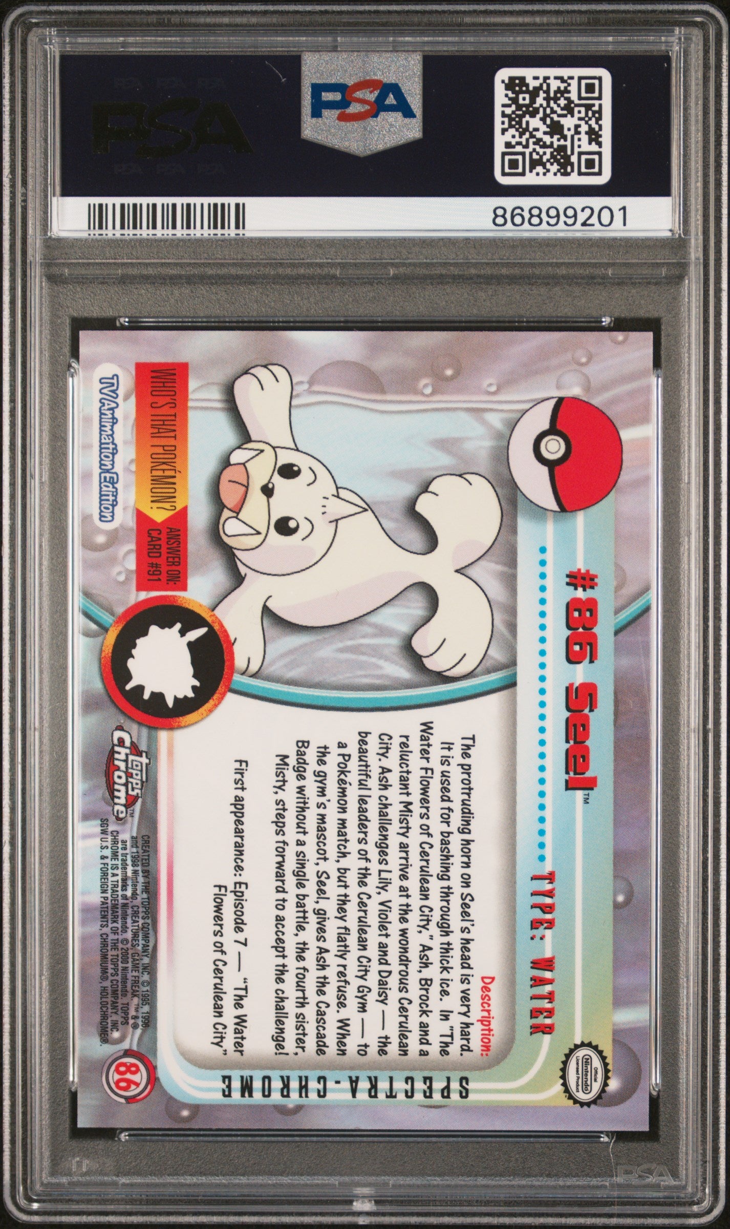 PokéMon TCG Seel #86 Pokemon T.V.-Spectra PSA 9