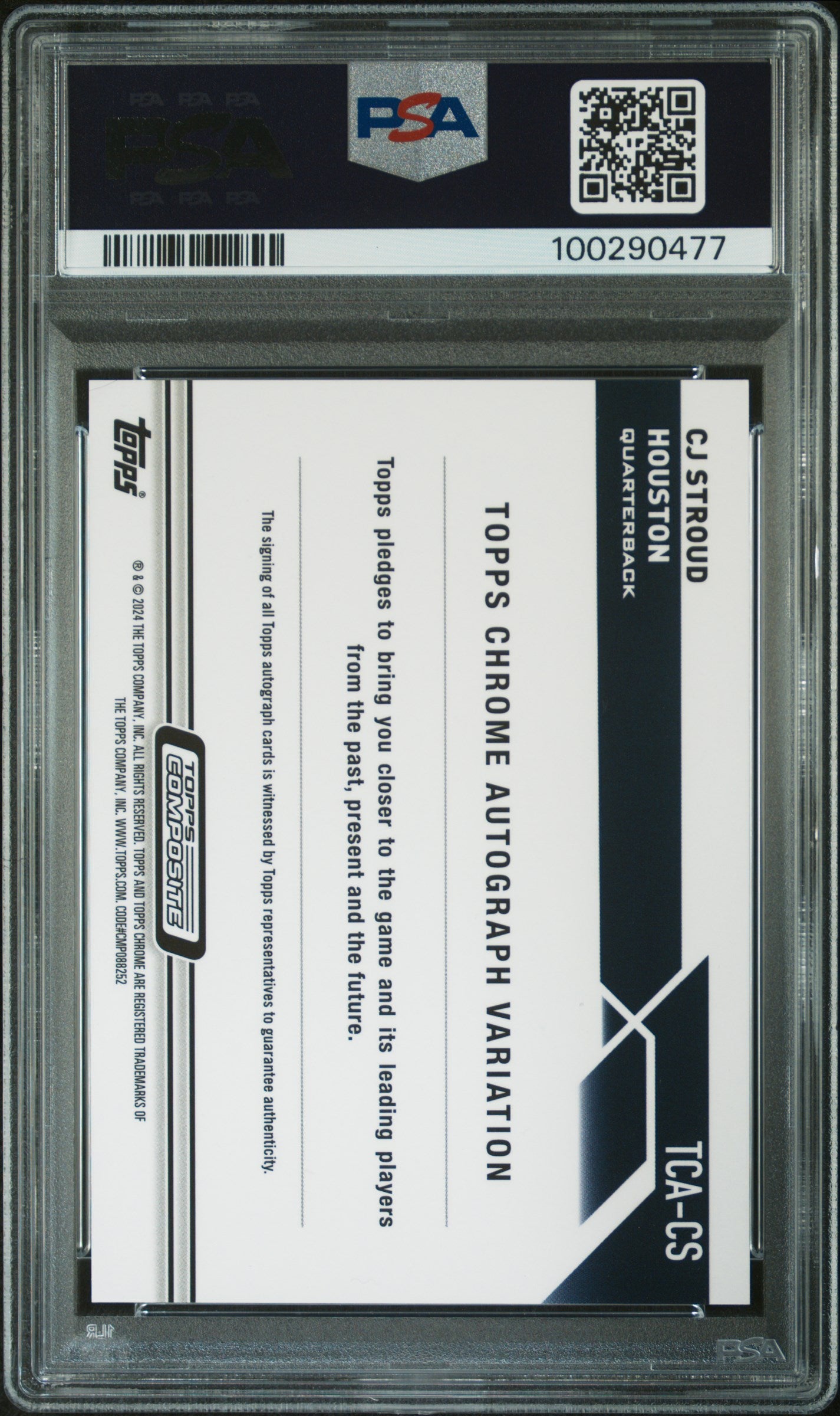 2023 Topps Composite Topps Chrome Autographs CJ Stroud #TCACS PSA 9