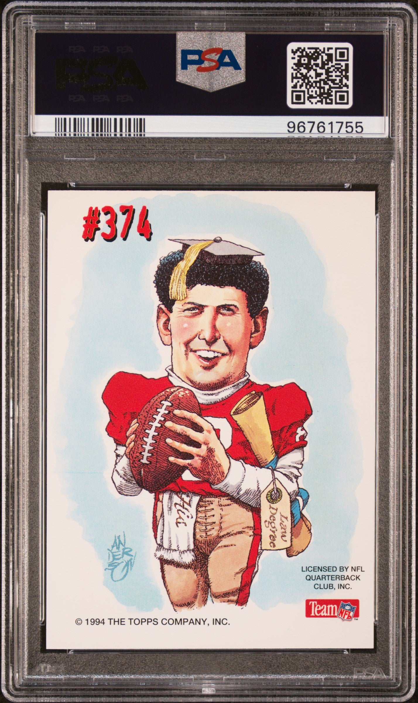 1994 Stadium Club Steve Young #374 PSA 9