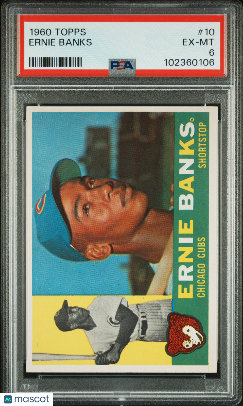 1960 Topps Ernie Banks #10 PSA 6