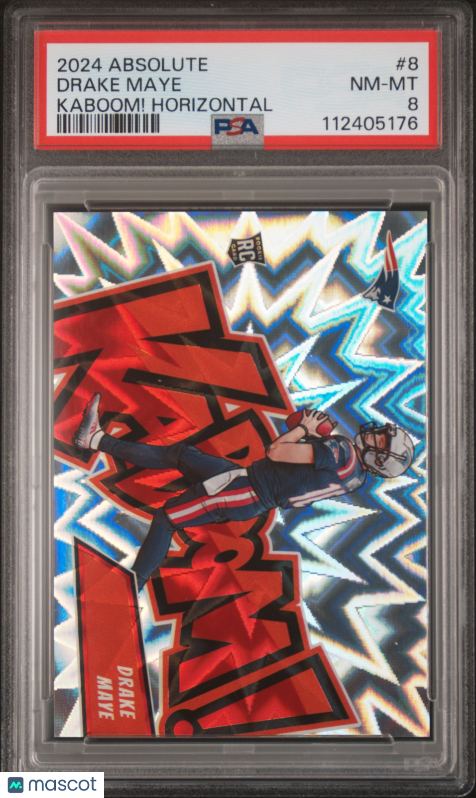 2024 Panini Absolute Kaboom! Horizontal Drake Maye #8 PSA 8