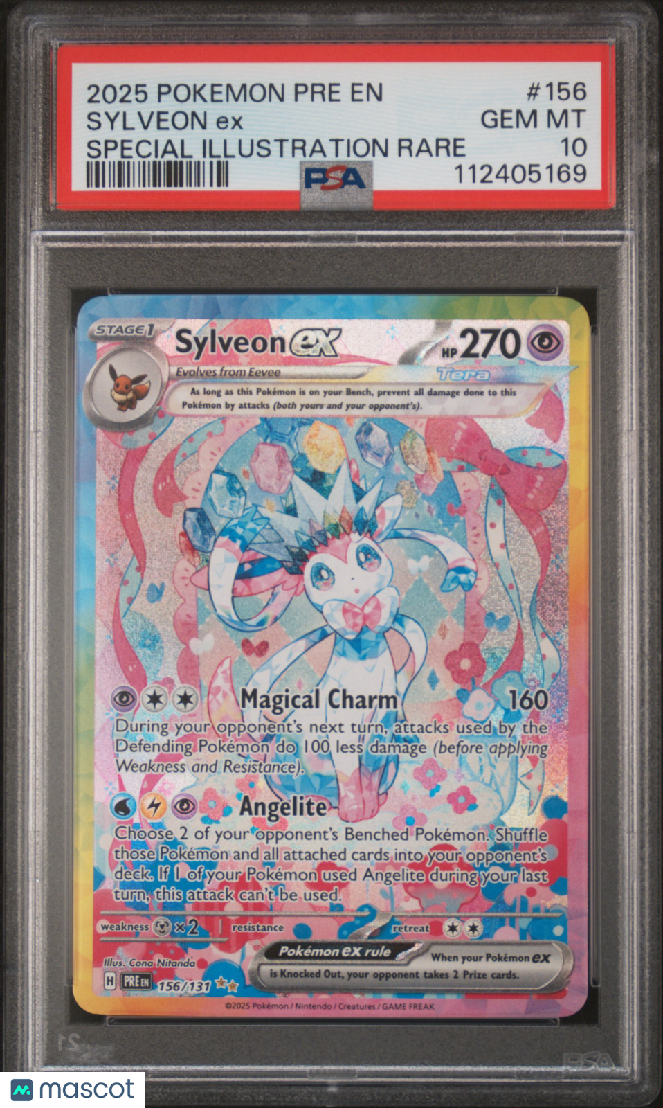 Pokemon TCG Sylveon EX #156 Special Illustration Rare PSA 10