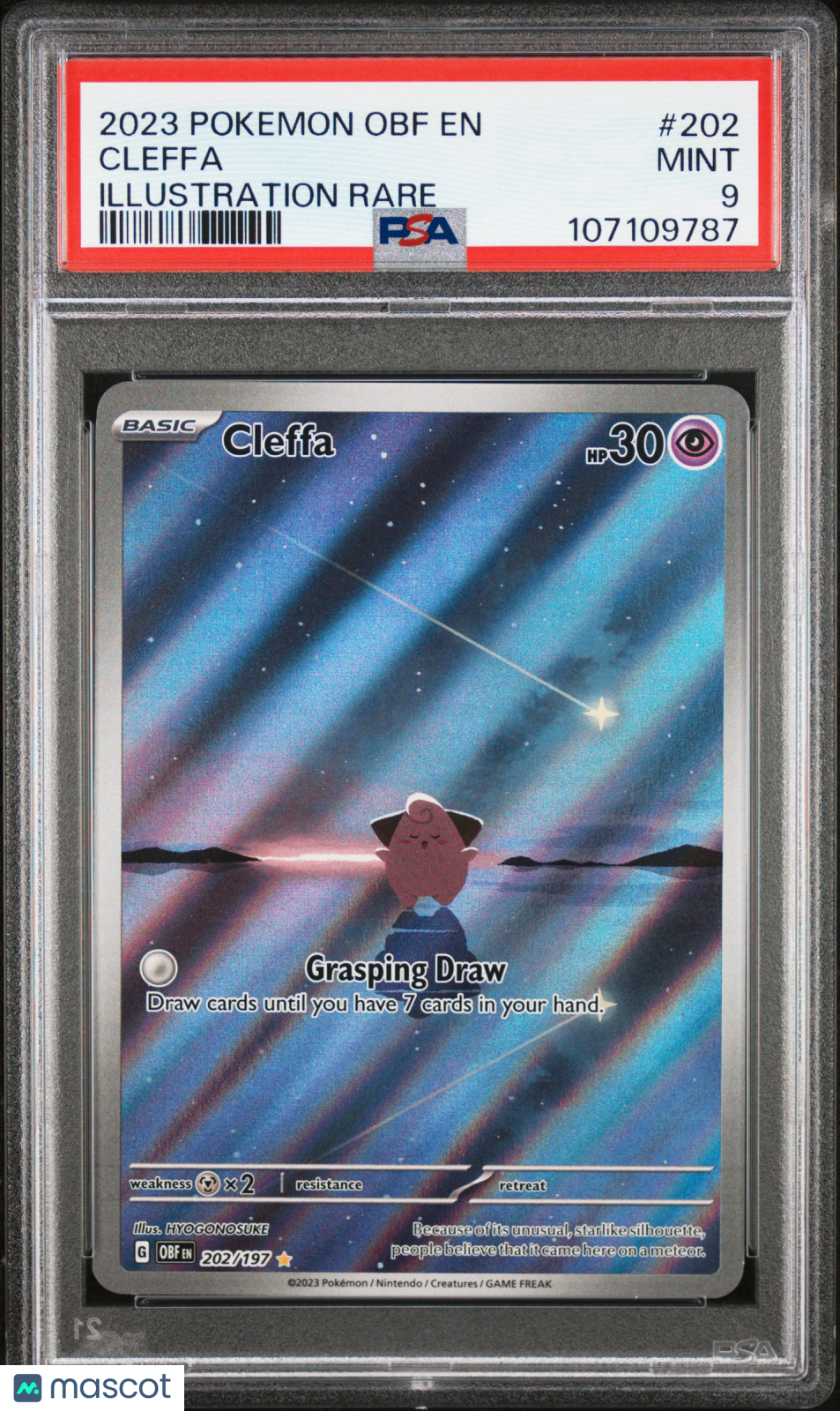 Pokemon TCG Cleffa #202 Illustration Rare PSA 9