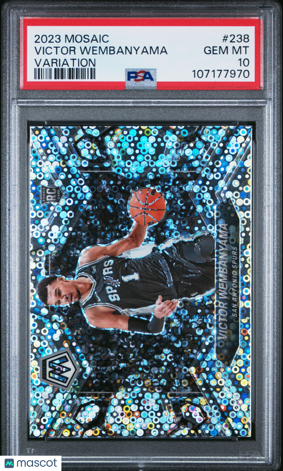 2023 Panini Mosaic Victor Wembanyama #238 Variation PSA 10