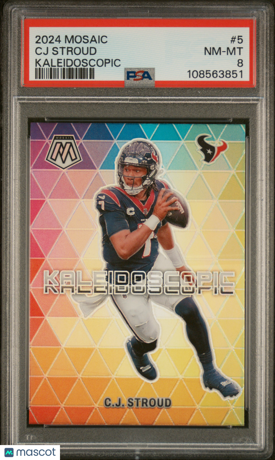 2024 Panini Mosaic Kaleidoscopic CJ Stroud #5 PSA 8