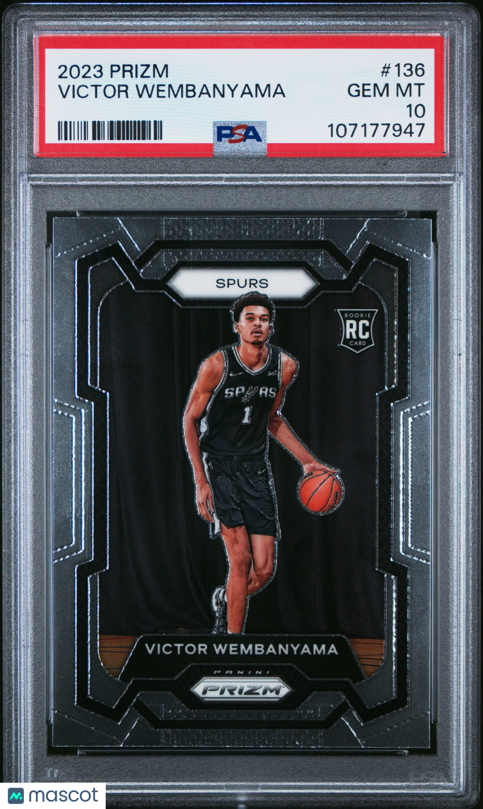 2023 Panini Prizm Victor Wembanyama #136 PSA 10
