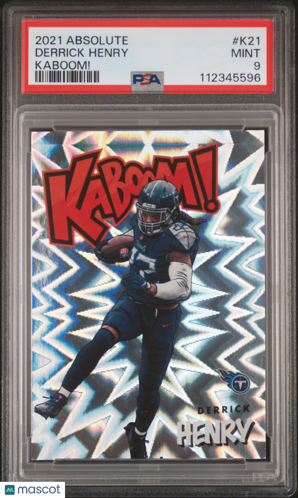 2021 Panini Absolute Kaboom! Derrick Henry #K21 PSA 9