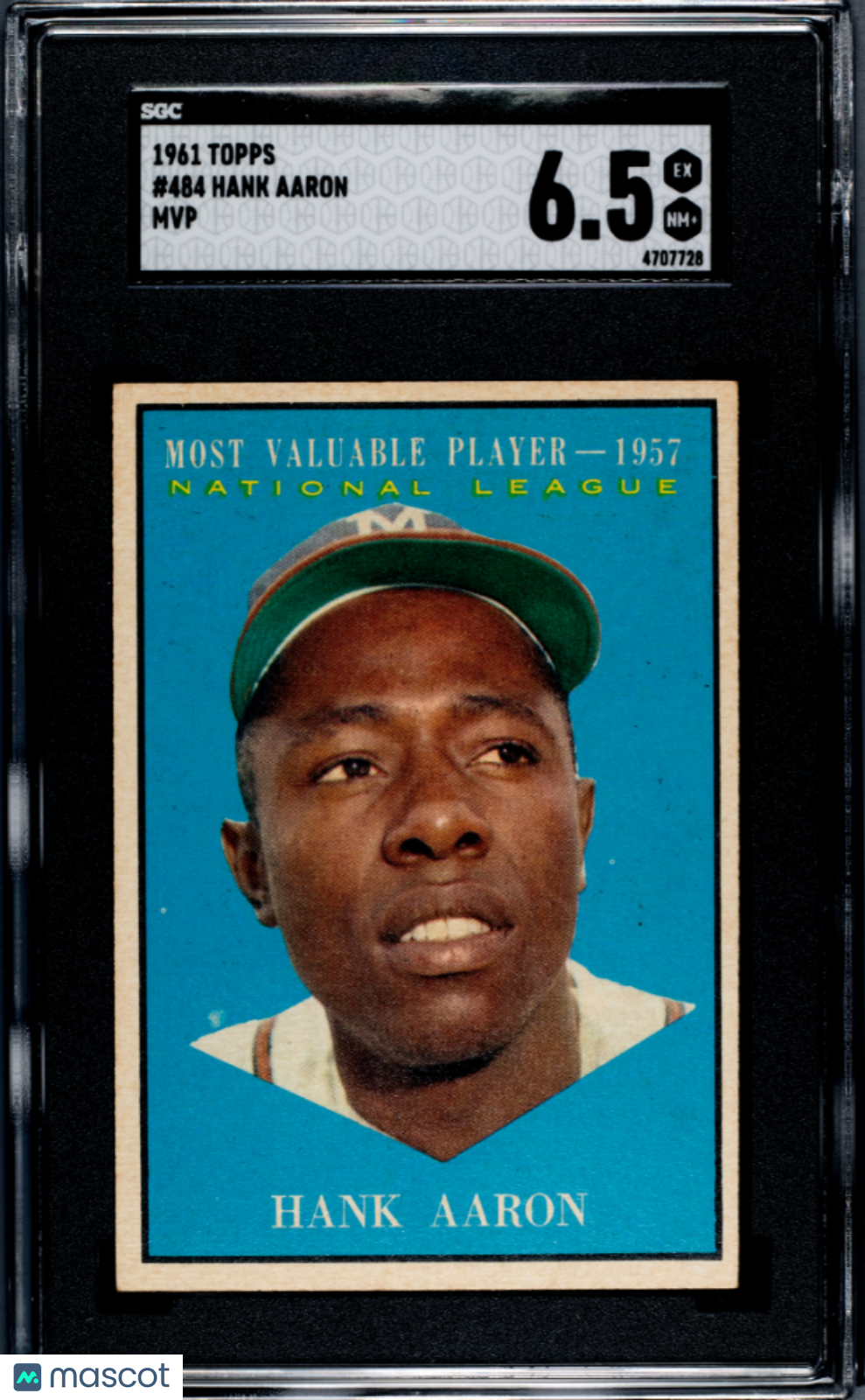 1961 Topps Hank Aaron #484 MVP SGC 6.5