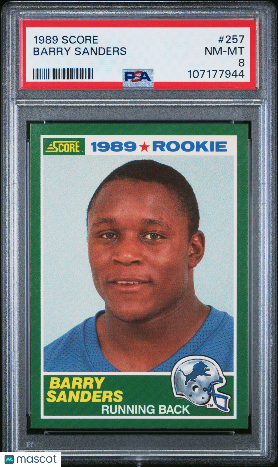 1989 Score Barry Sanders #257 PSA 8