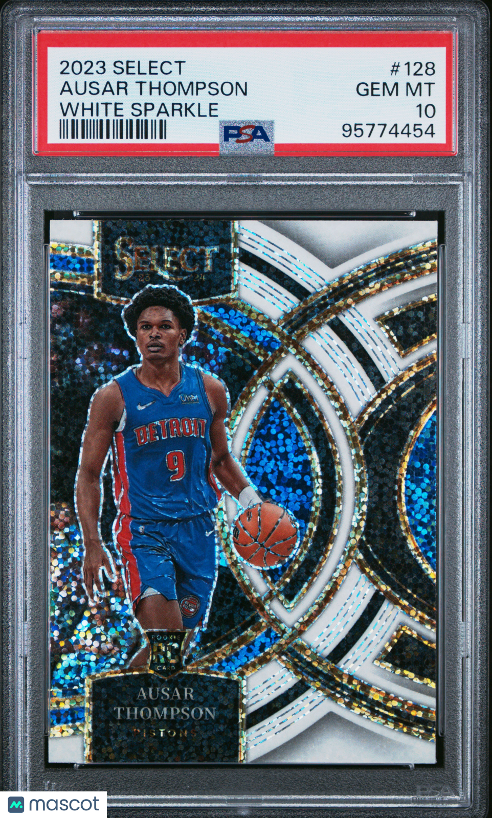 2023 Panini Select Ausar Thompson #128 White Sparkle PSA 10