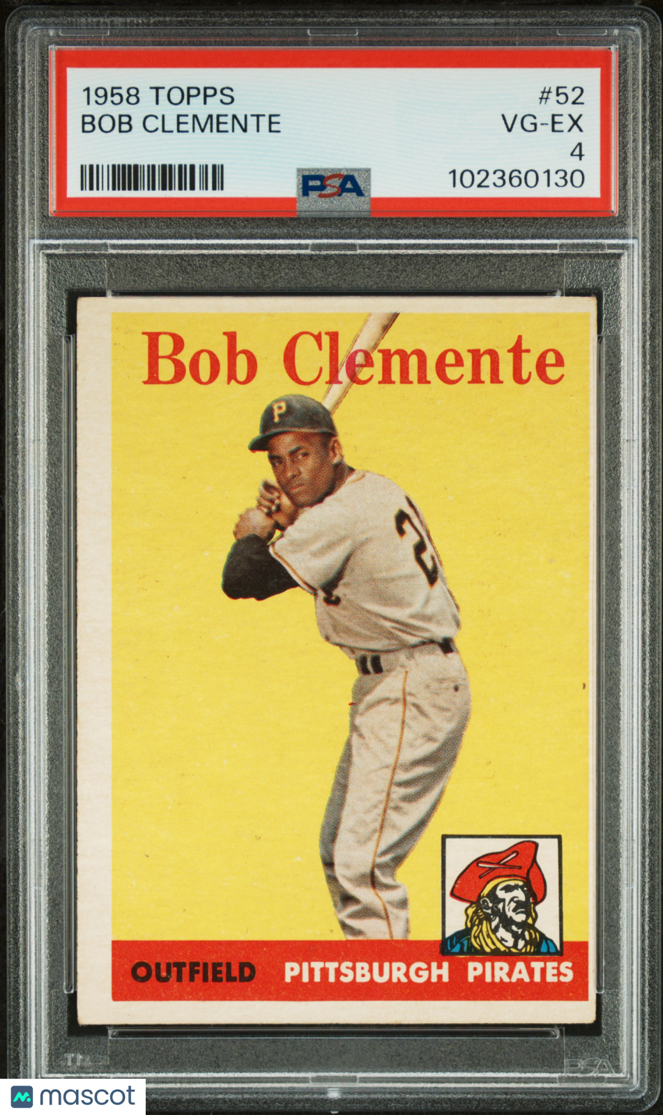 1958 Topps Bob Clemente #52 PSA 4