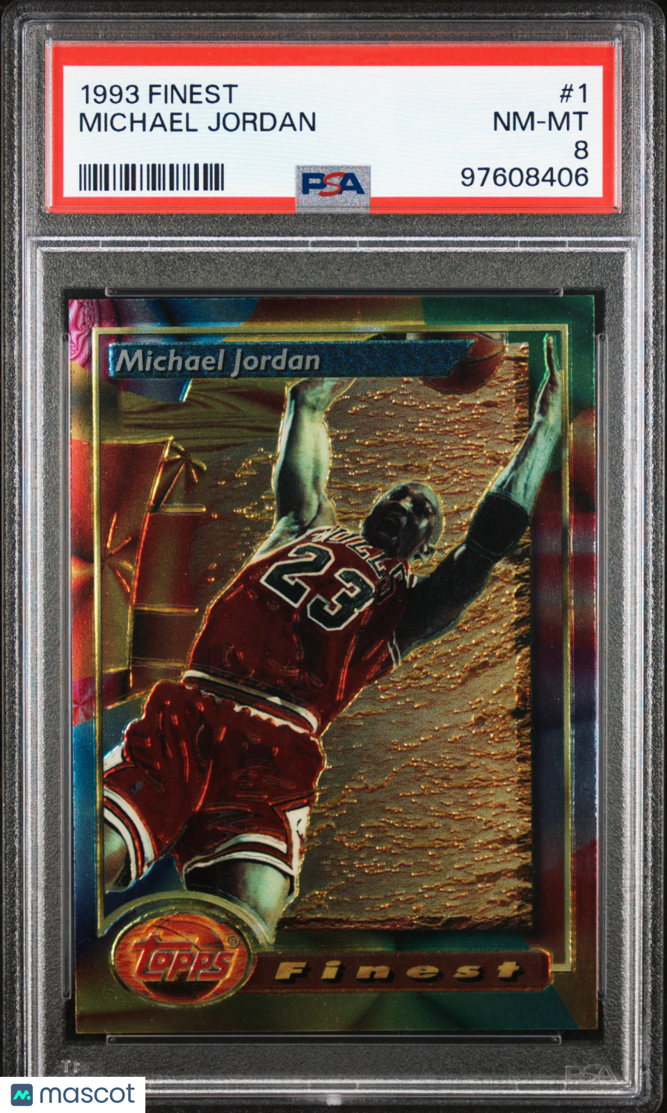 1993 Finest Michael Jordan #1 PSA 8