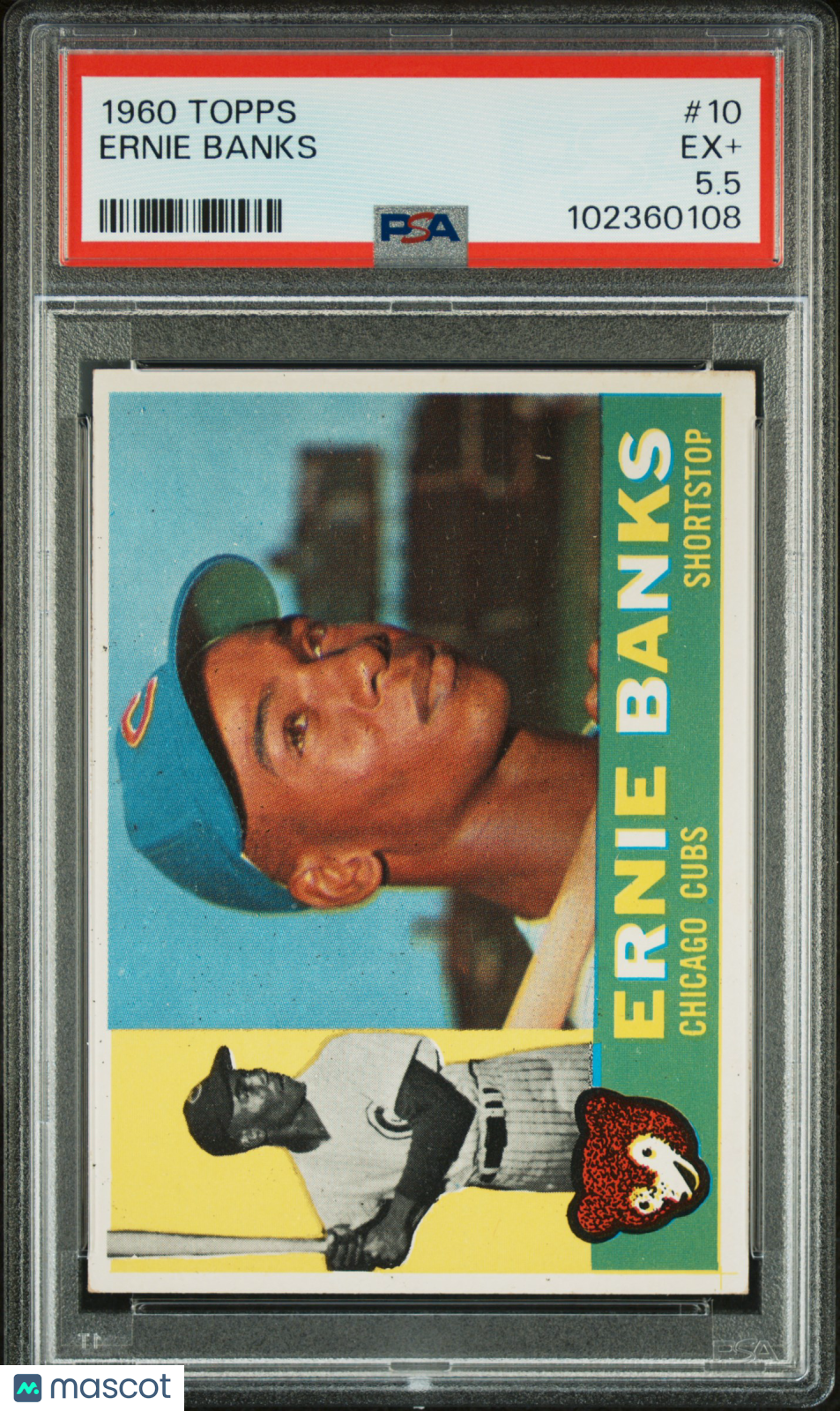 1960 Topps Ernie Banks #10 PSA 5.5