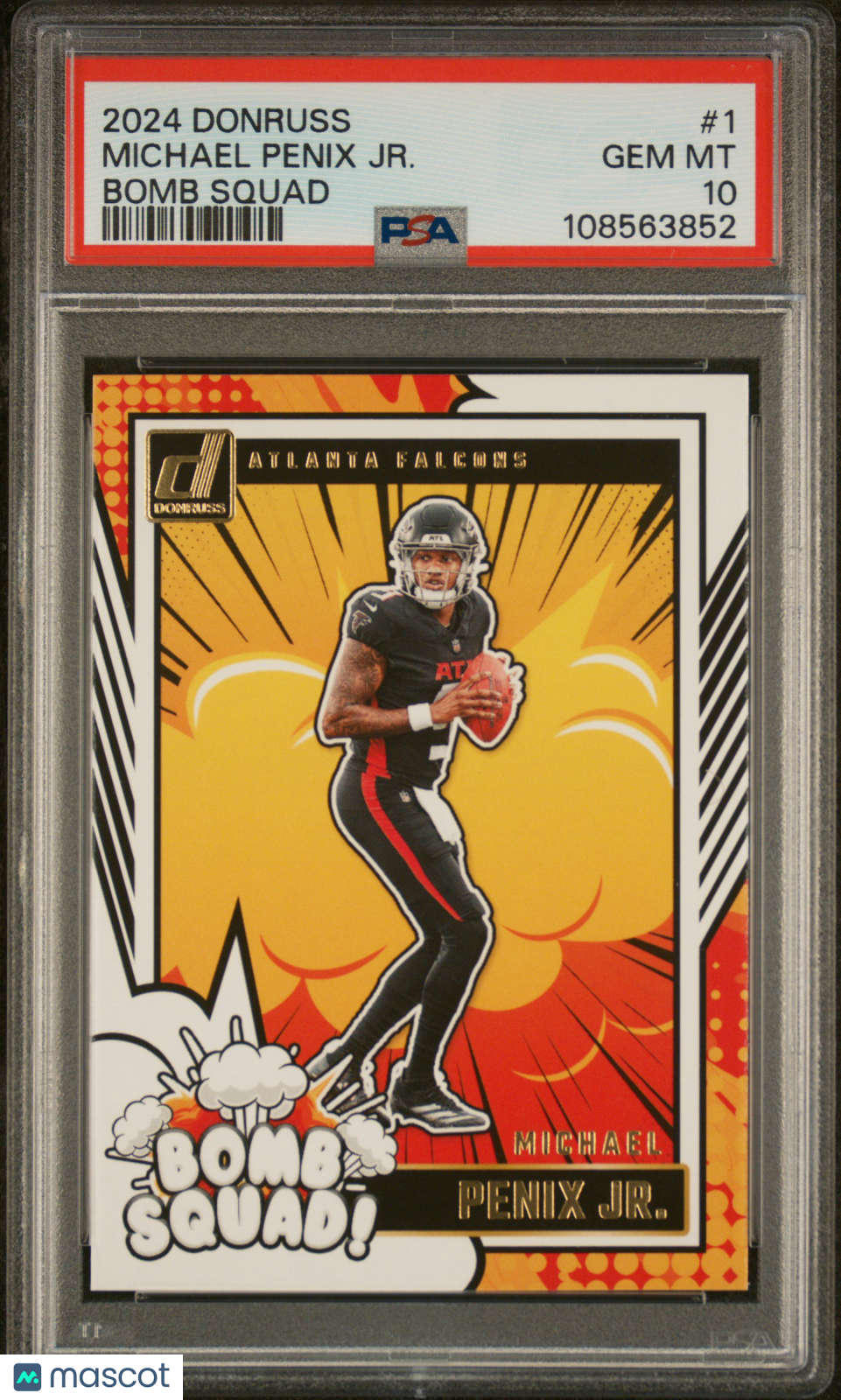 2024 Panini Donruss Bomb Squad Michael Penix JR. #1 PSA 10