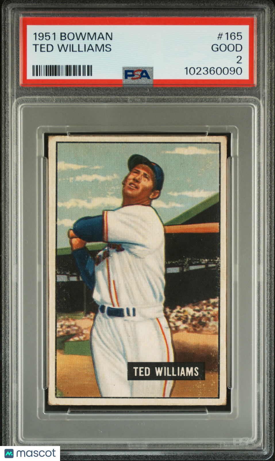 1951 Bowman Ted Williams #165 PSA 2
