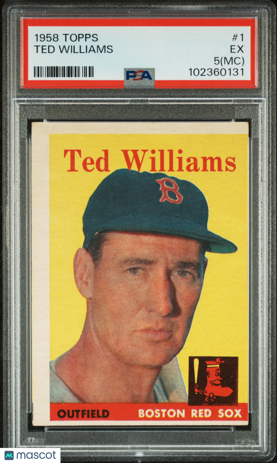 1958 Topps Ted Williams #1 MC PSA 5