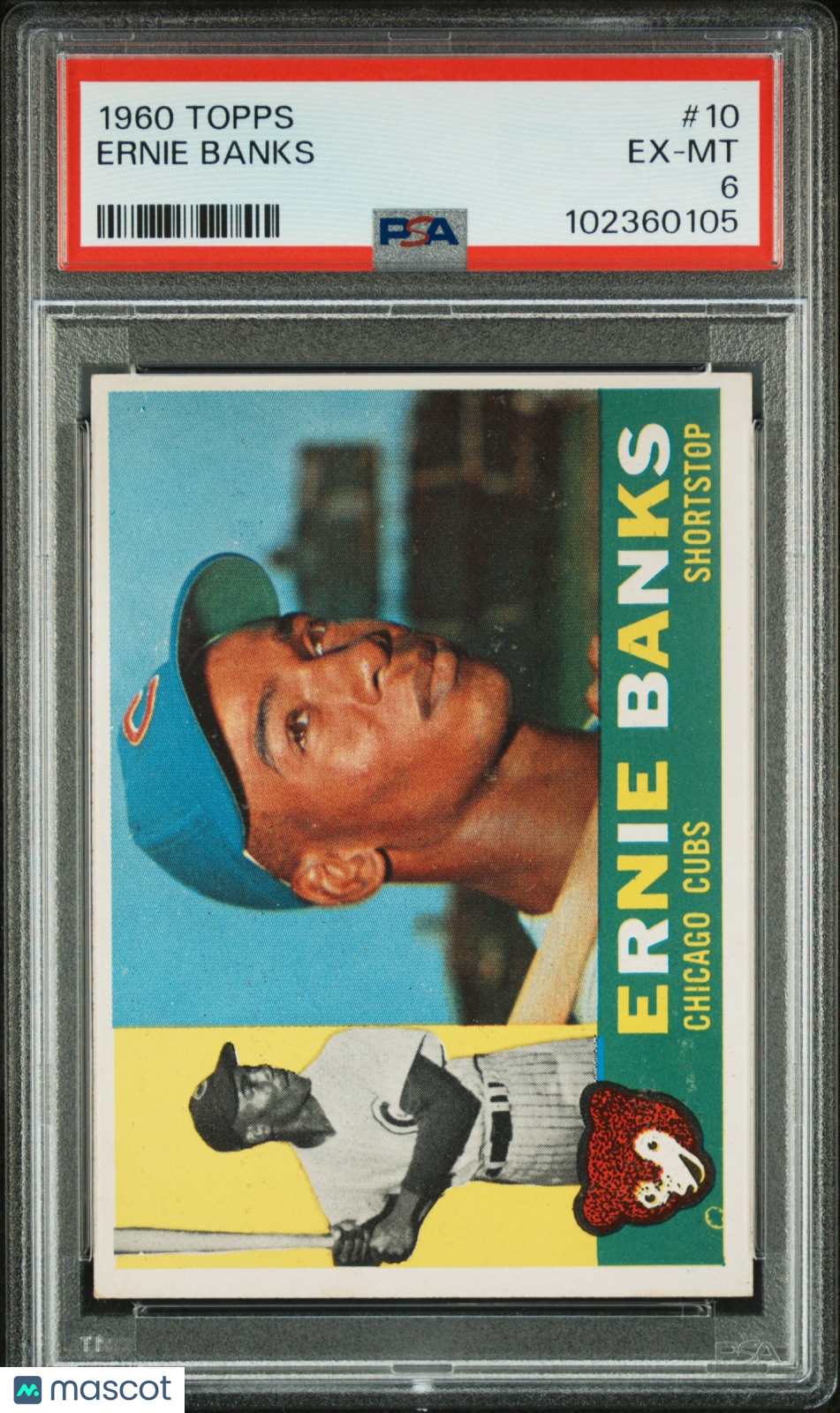1960 Topps Ernie Banks #10 PSA 6