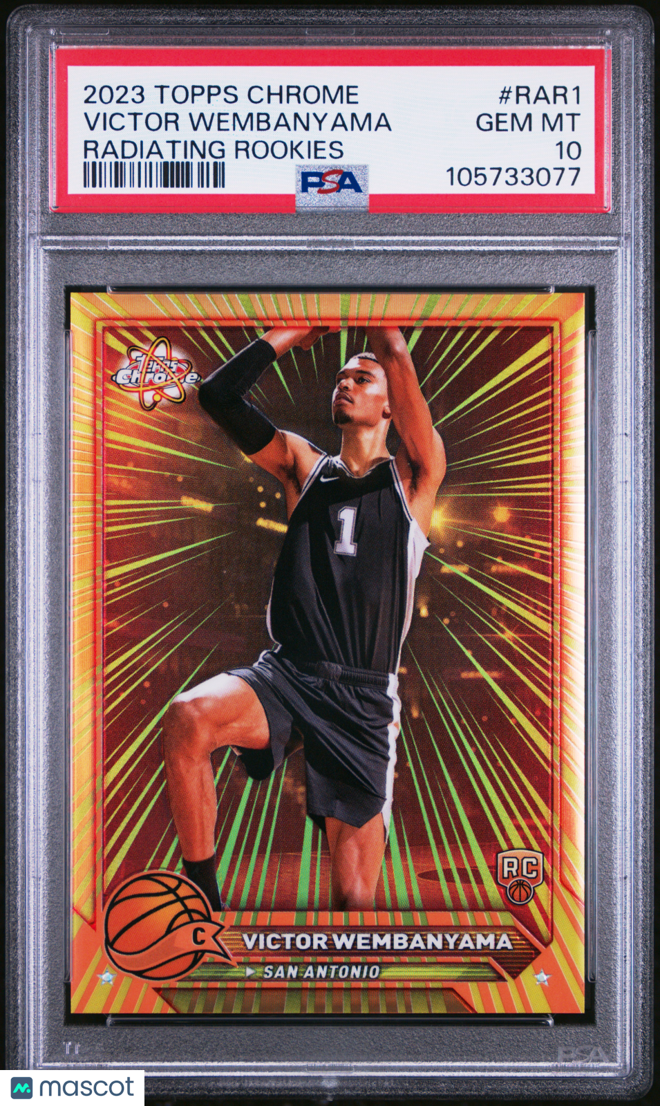 2023 Topps Chrome Radiating Rookies Victor Wembanyama #RAR1 PSA 10