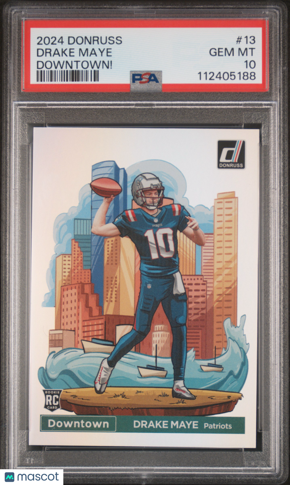 2024 Panini Donruss Downtown! Drake Maye #13 PSA 10