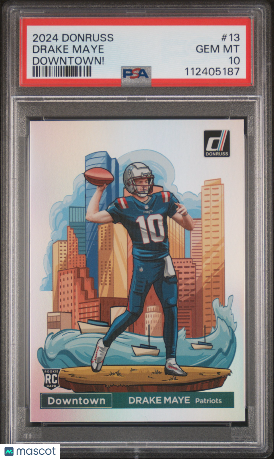 2024 Panini Donruss Downtown! Drake Maye #13 PSA 10