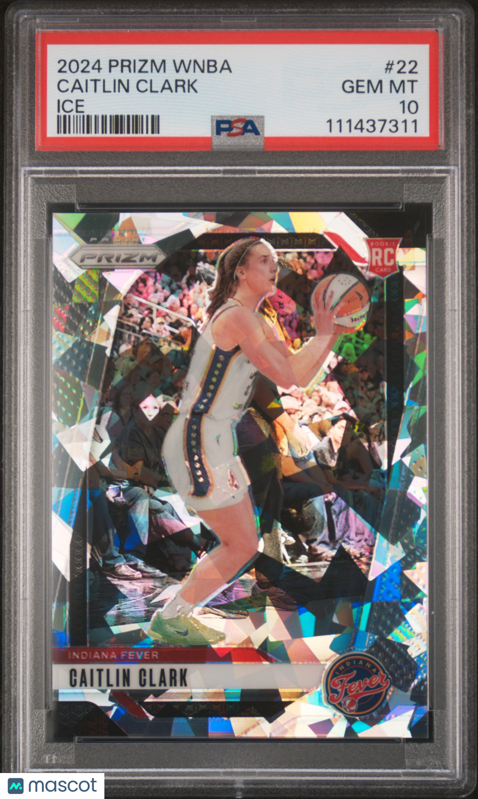2024 Panini Prizm WNBA Caitlin Clark #22 Ice PSA 10