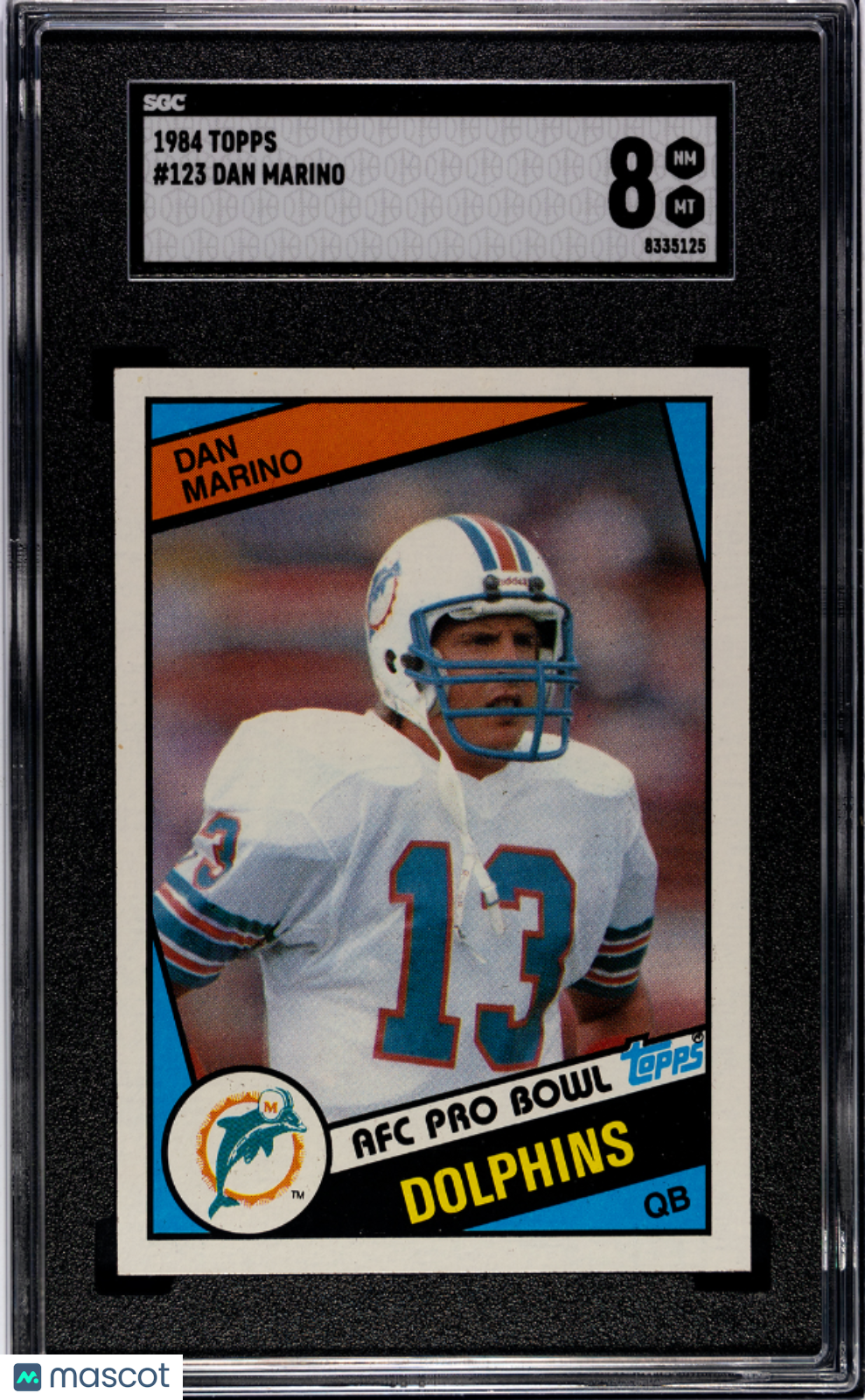 1984 Topps Dan Marino #123 SGC 8