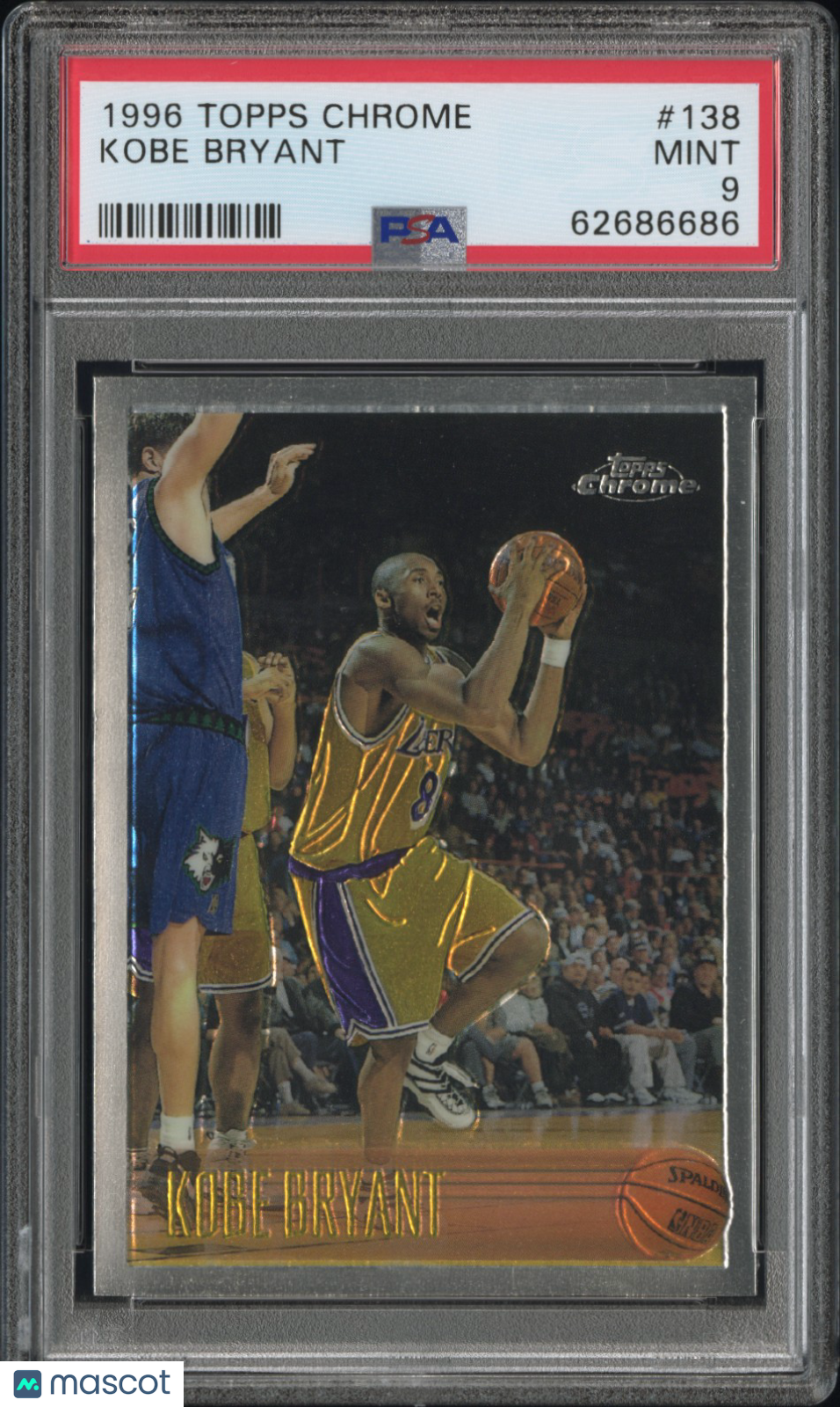 1996 Topps Chrome Kobe Bryant #138 PSA 9