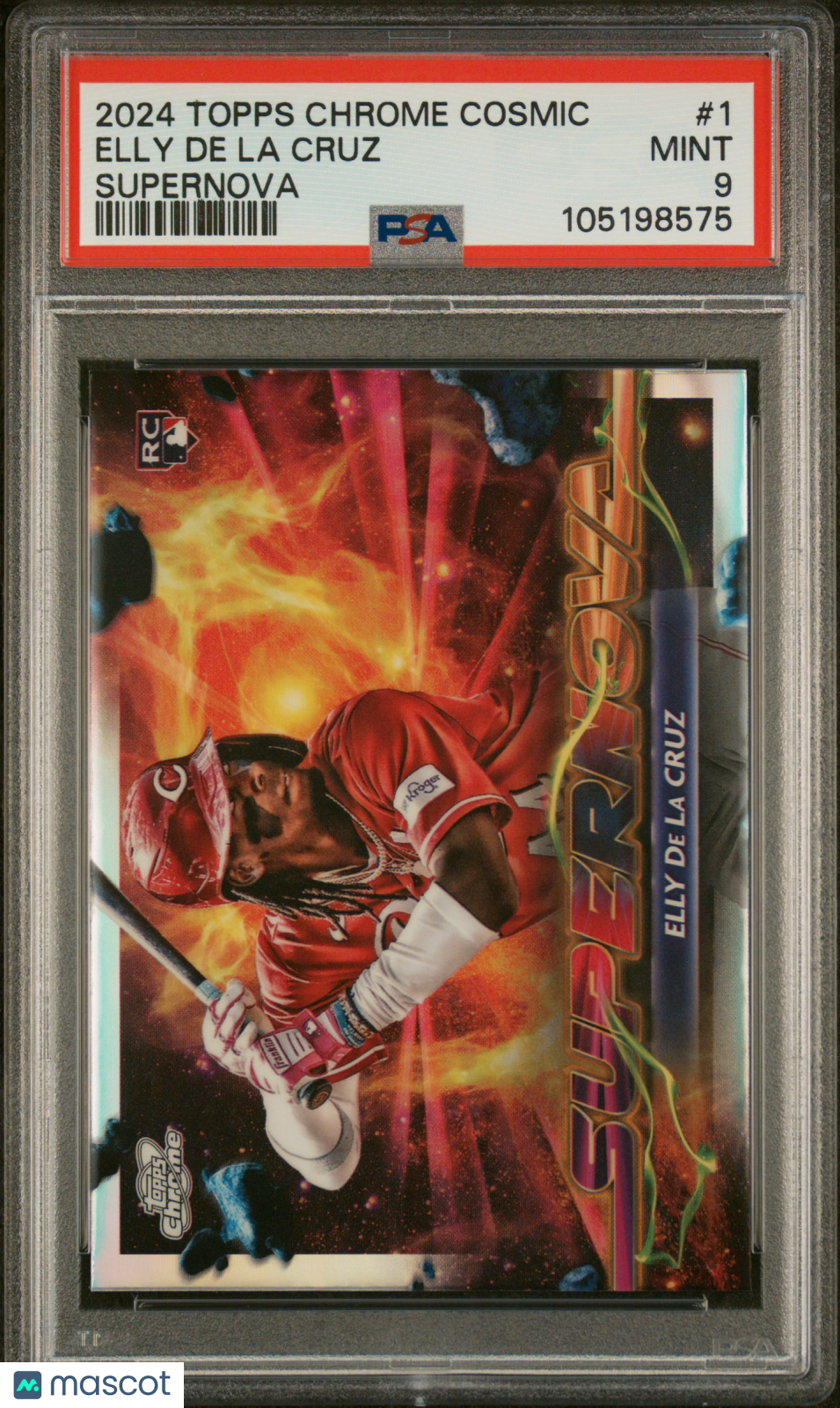 2024 Topps Chrome Cosmic Supernova Elly De La Cruz #1 PSA 9