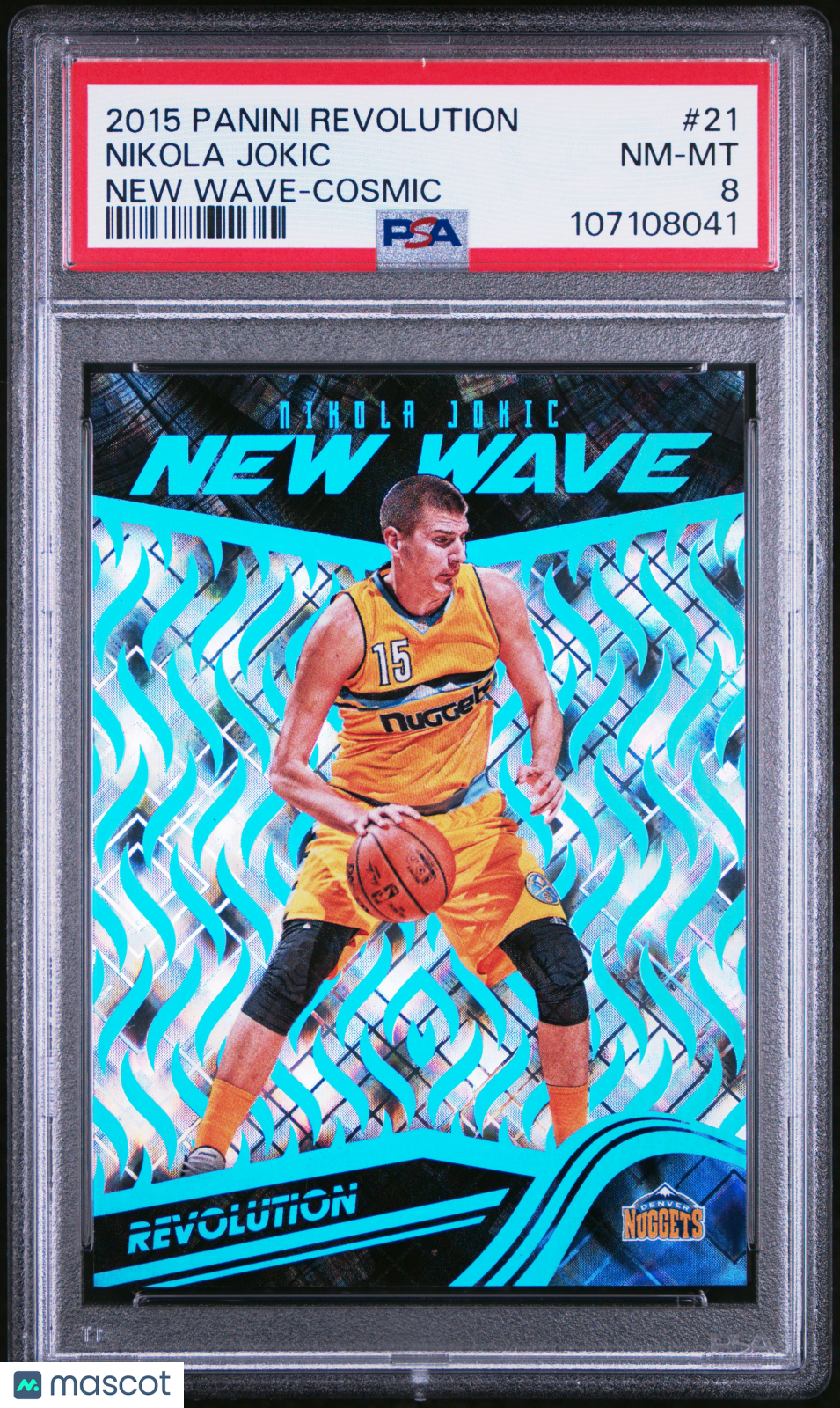2015 Panini Revolution New Wave Nikola Jokic #21 Cosmic PSA 8