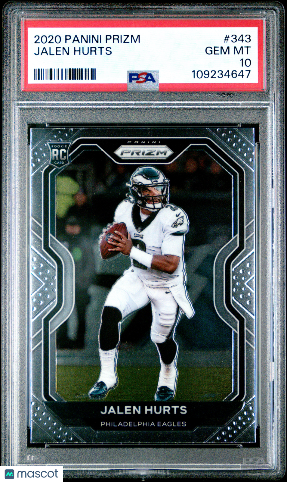 2020 Panini Prizm Jalen Hurts #343 PSA 10