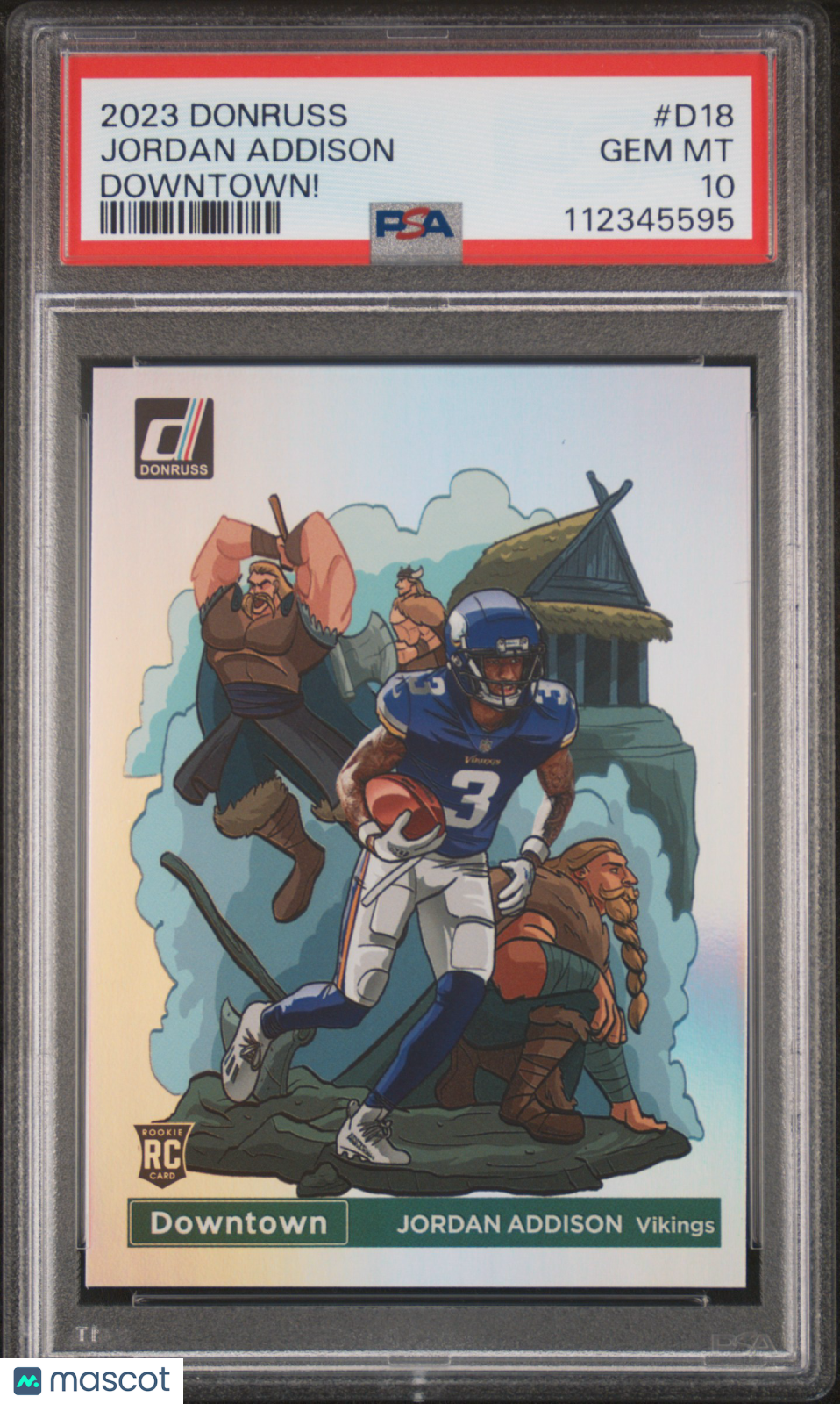 2023 Panini Donruss Downtown! Jordan Addison #D18 PSA 10