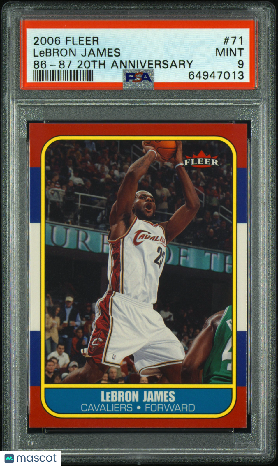 2006 Fleer 86-87 20th Anniversary LeBron James #71 PSA 9