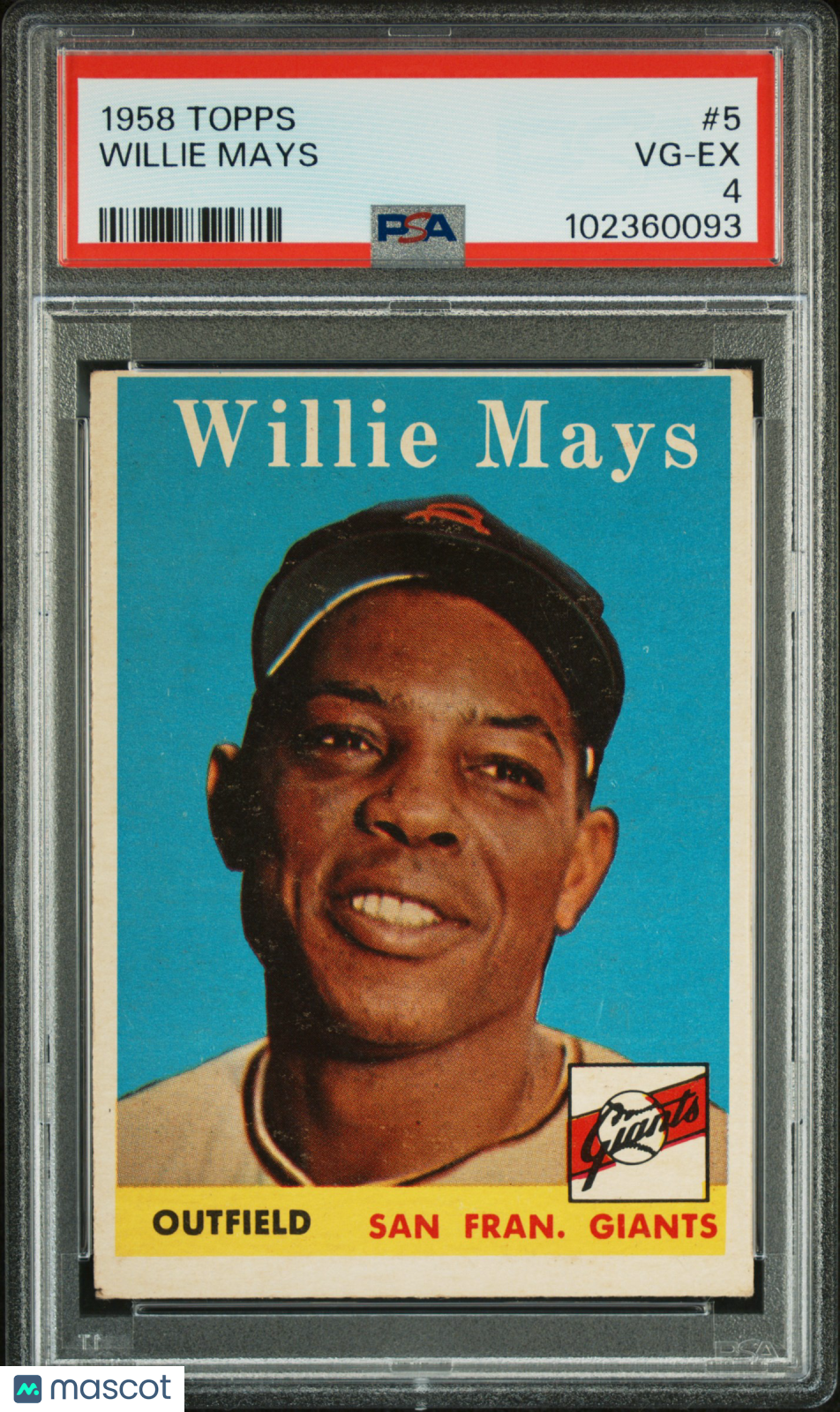 1958 Topps Willie Mays #5 PSA 4