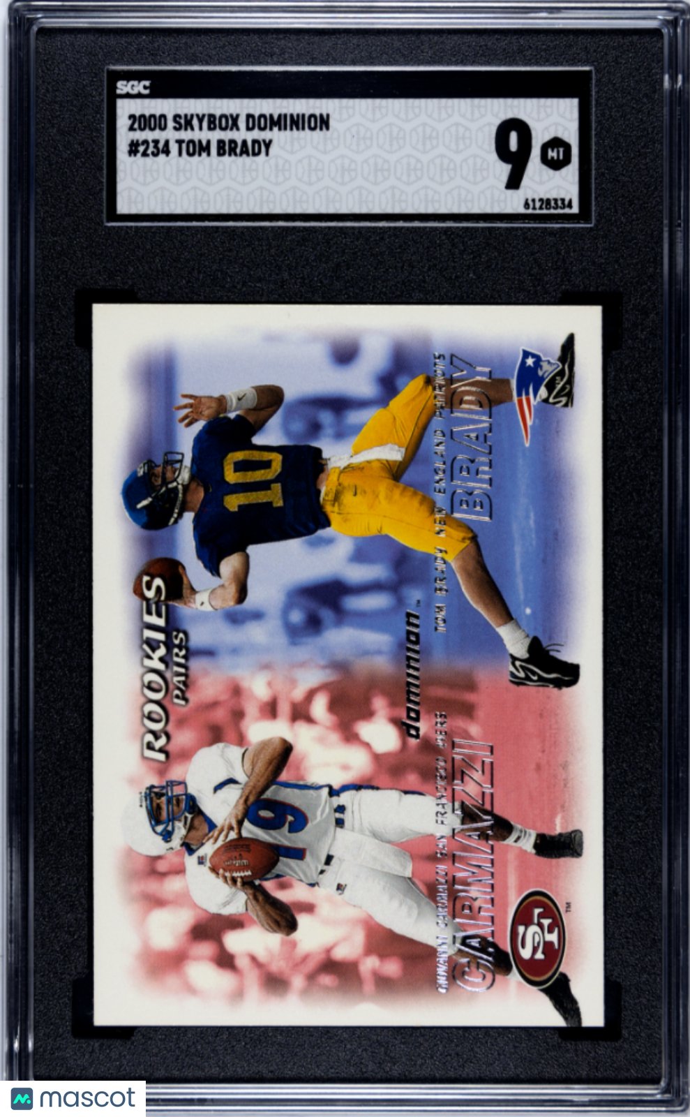 2000 Skybox Dominion Tom Brady #234 SGC 9