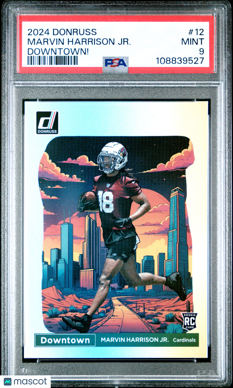 2024 Panini Donruss Downtown! Marvin Harrison JR. #12 PSA 9