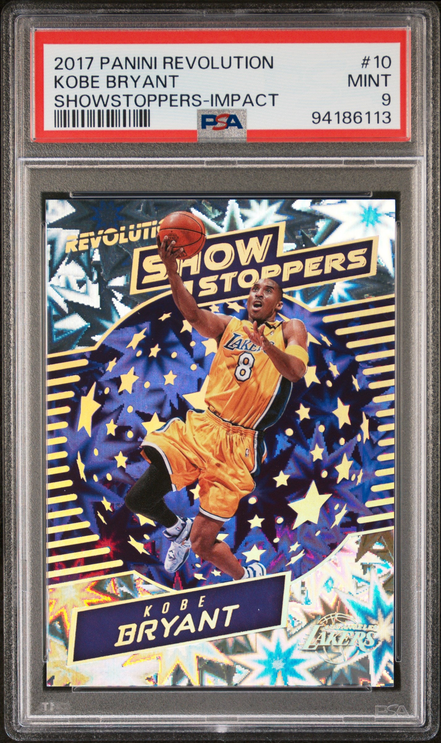 2017 Panini Revolution Showstoppers Kobe Bryant #10 Impact PSA 9