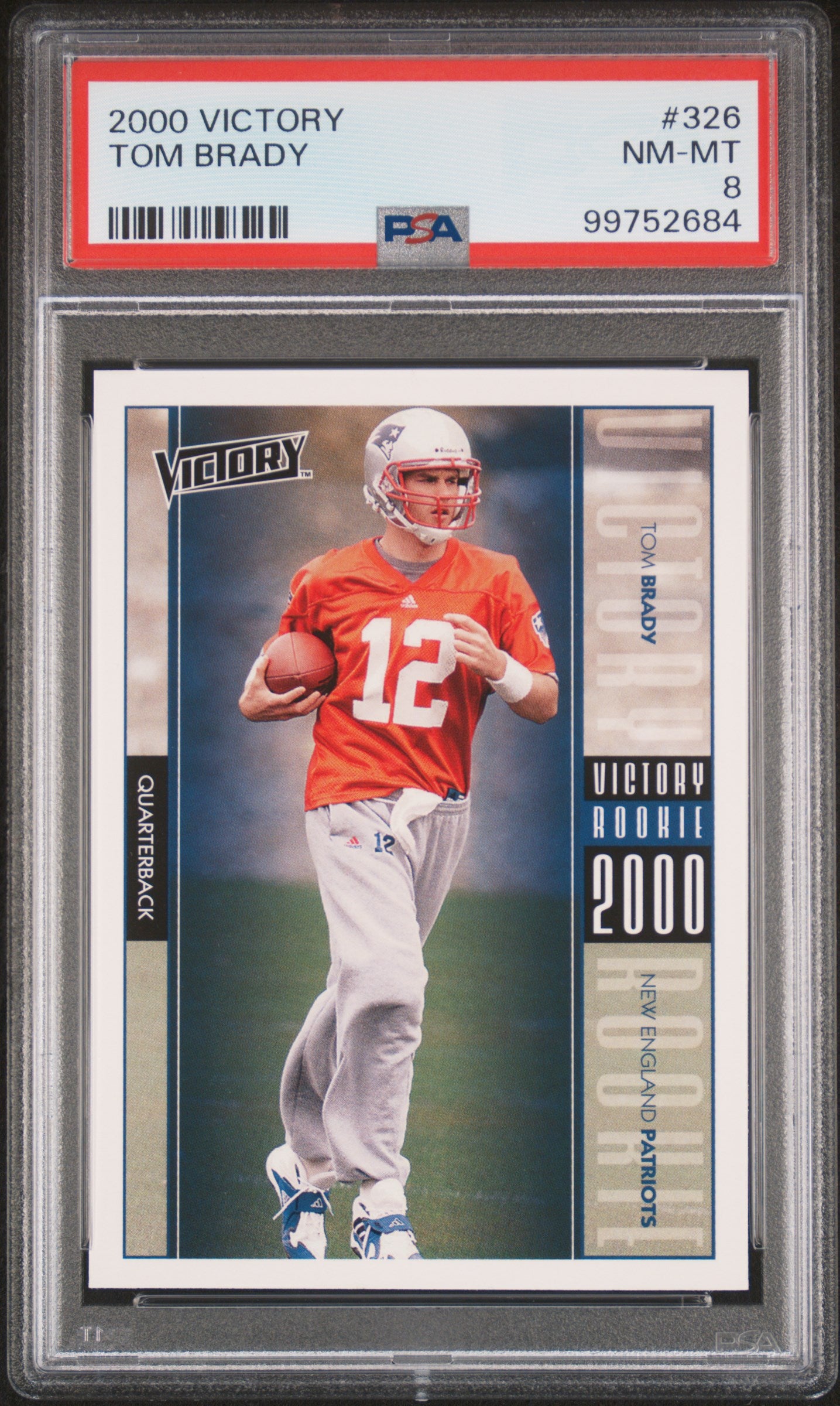 2000 Victory Tom Brady #326 PSA 8