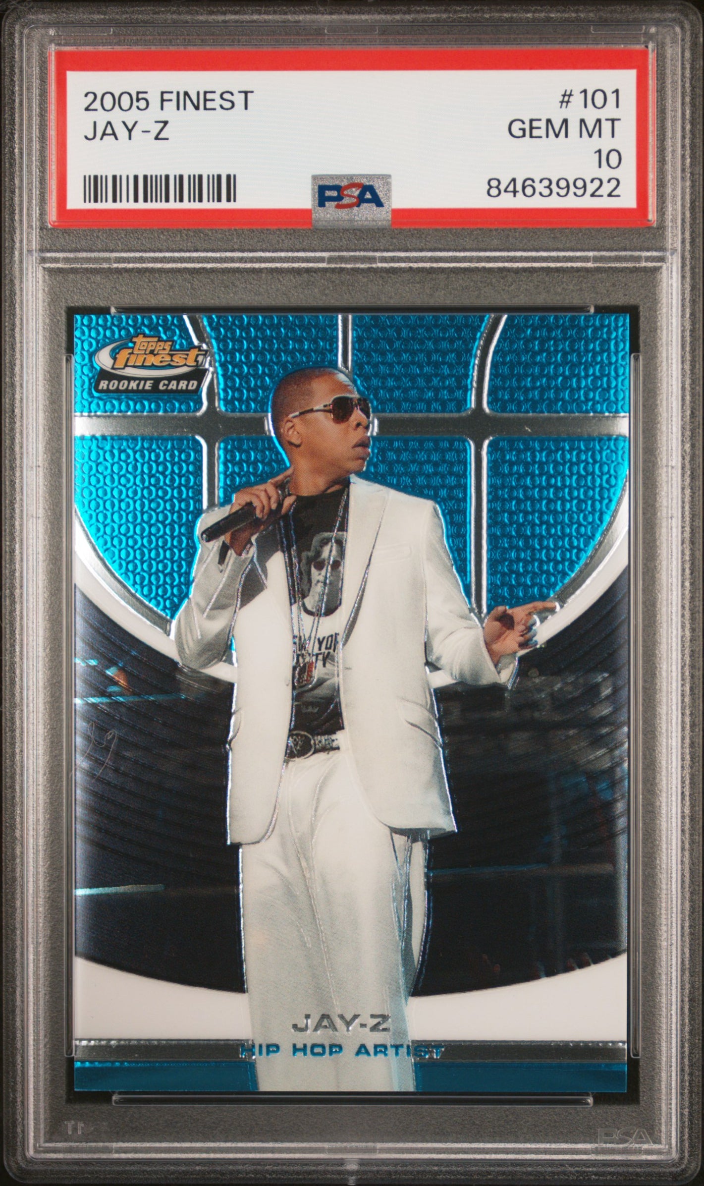 2005 Finest Jay-Z #101 PSA 10