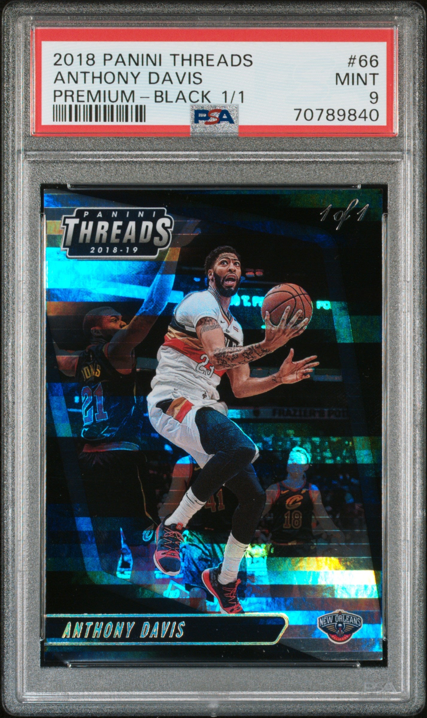 2018 Panini Threads Anthony Davis #66 PSA 9