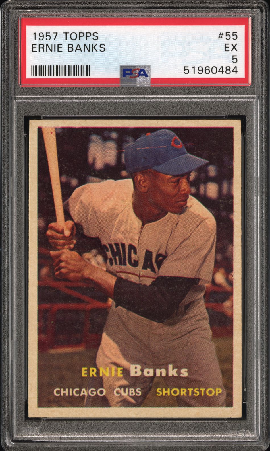 1957 Topps Ernie Banks #55 PSA 5