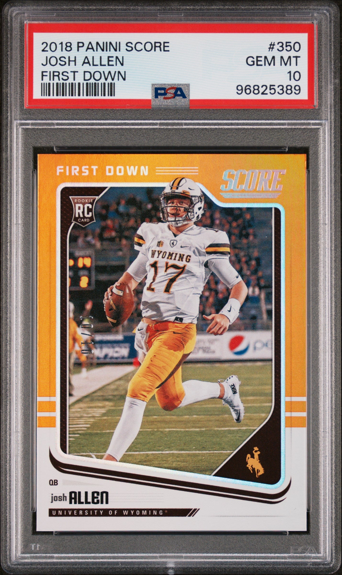 2018 Panini Score Josh Allen #350 PSA 10