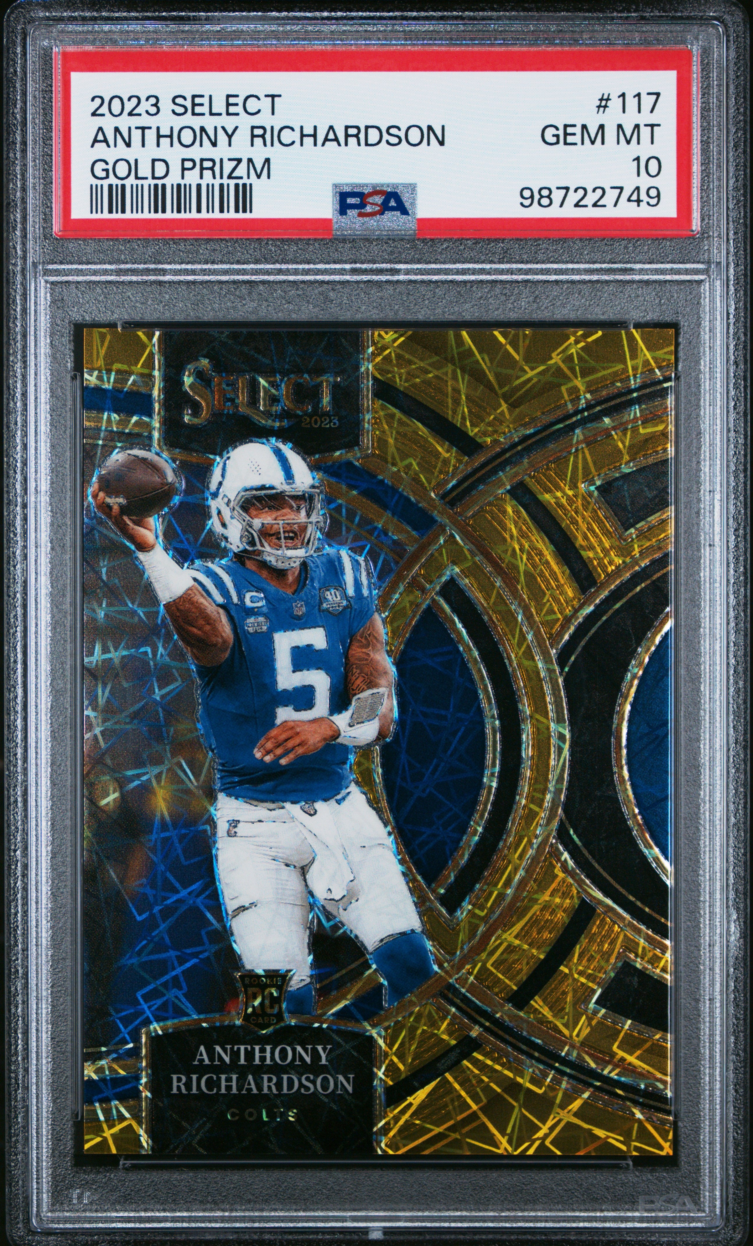 2023 Panini Select Anthony Richardson #117 PSA 10