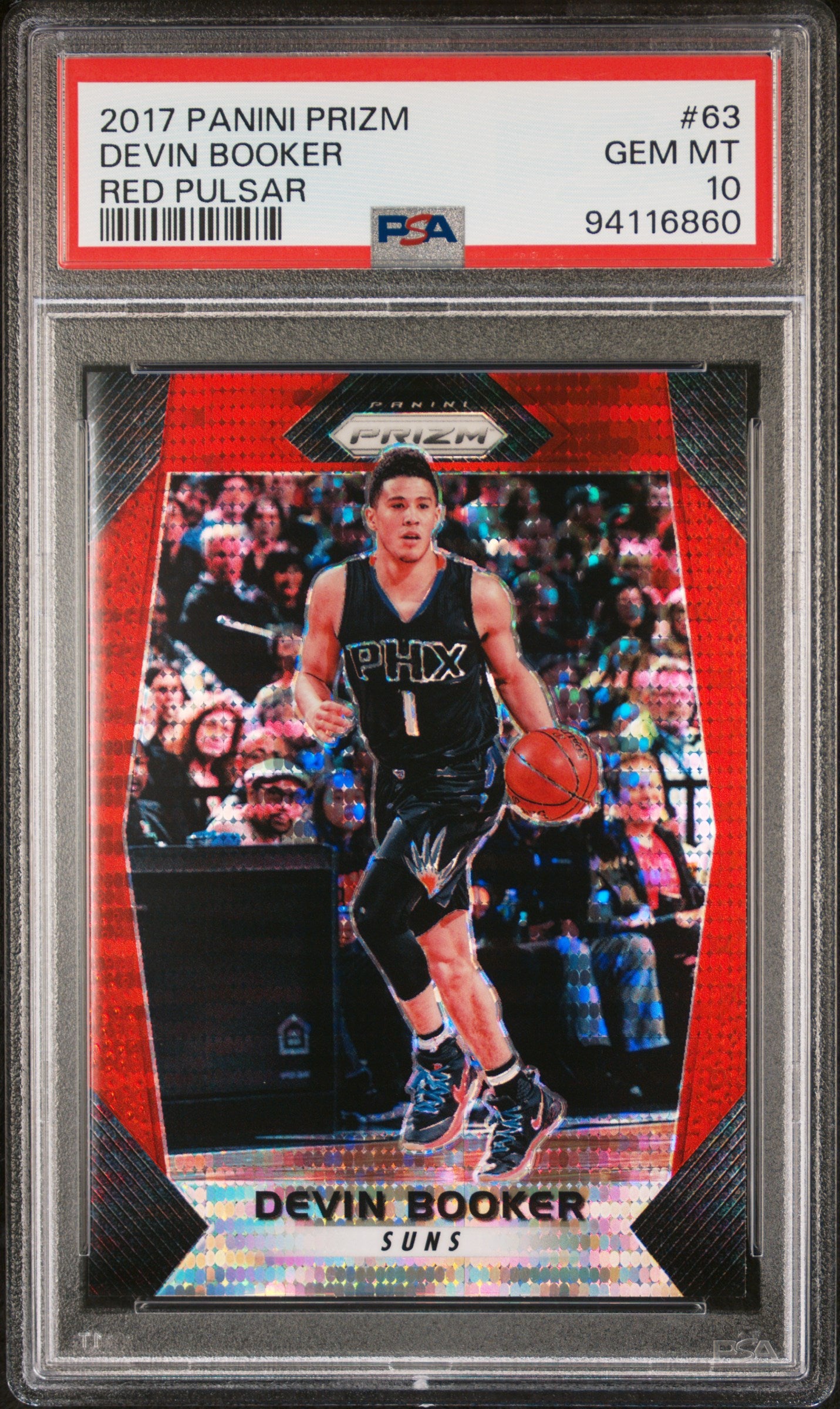 2017 Panini Prizm Devin Booker #63 PSA 10