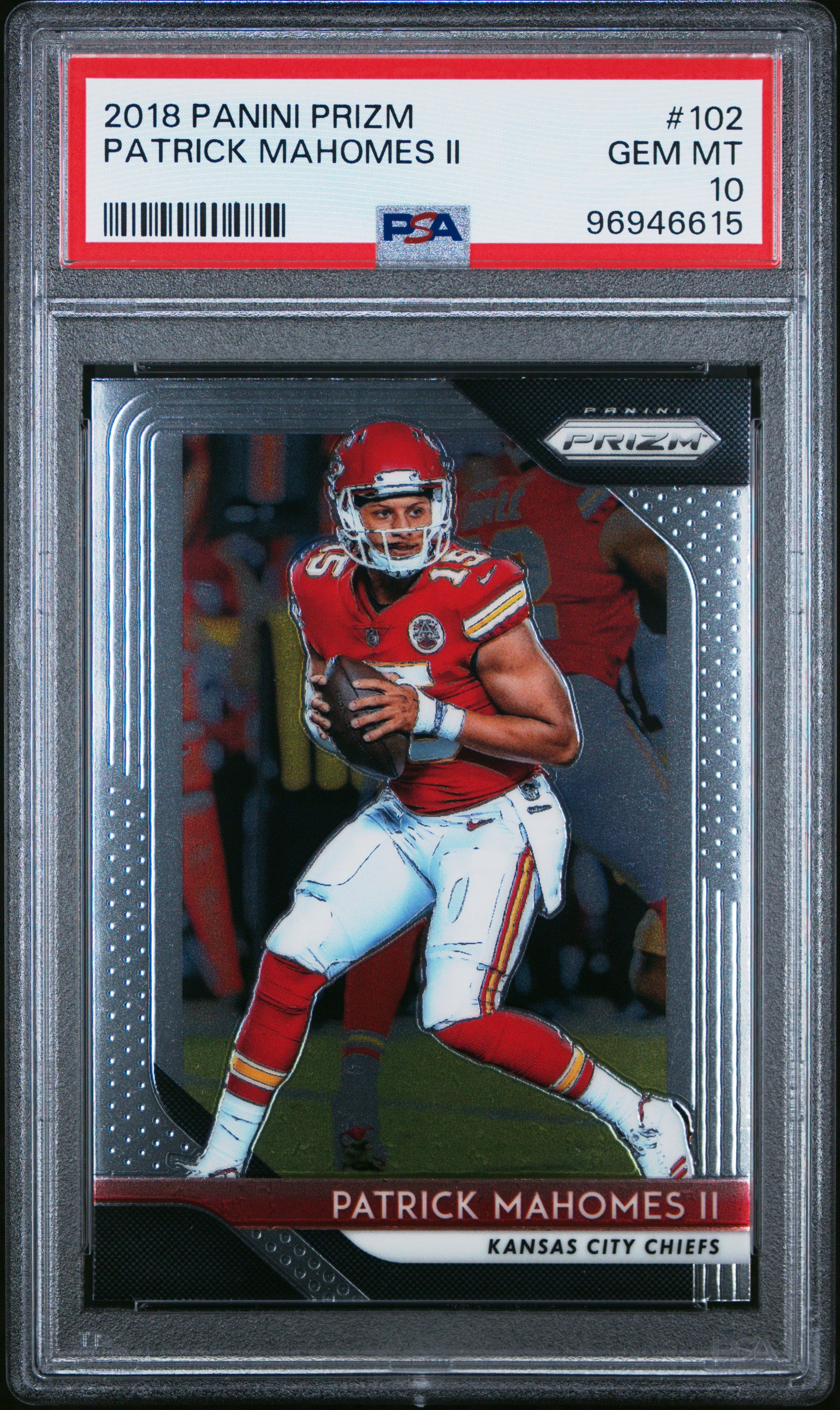 2018 Panini Prizm Patrick Mahomes II #102 PSA 10